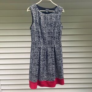 Alyx A-line Red Border Dress